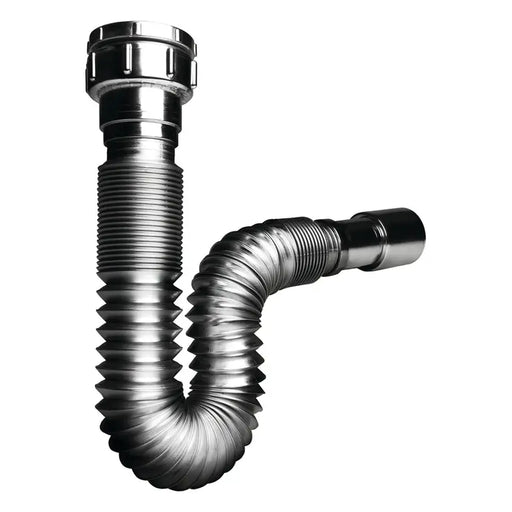 WIRQUIN CORRUGATED CONNECTION FOR SIPHON - CHROME 32/40 WIRQUIN - Сифони и фитинги за умивалник<<<Санитарна керамика и