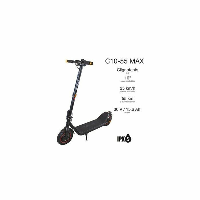 Electric Scooter Wispeed Black 350 W 25 km/h