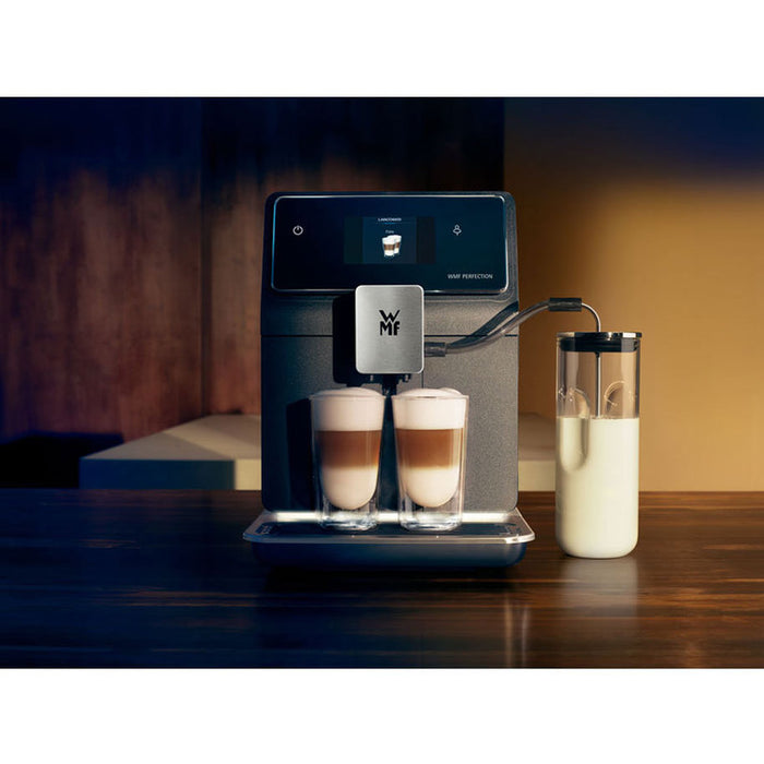 Coffee machine WMF PERFECTION 860 CP853D15 2000.00 ml, AUTOMATIC CAPPUCCINO SYSTEM, 15.00 bar, GROUND COFFEE OPTION, BLACK