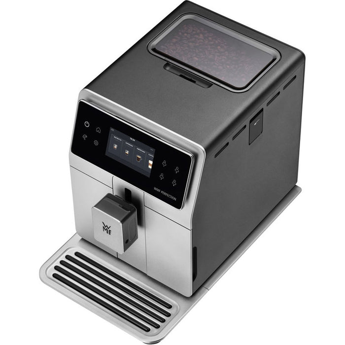 Coffee machine WMF PERFECTION 760 CP823A10 2000.00 ml, AUTOMATIC CAPPUCCINO SYSTEM, 15.00 bar, GROUND COFFEE OPTION, GRAY/BLACK