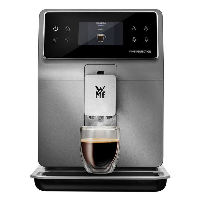 Coffee machine WMF PERFECTION 760 CP823A10 2000.00 ml, AUTOMATIC CAPPUCCINO SYSTEM, 15.00 bar, GROUND COFFEE OPTION, GRAY/BLACK
