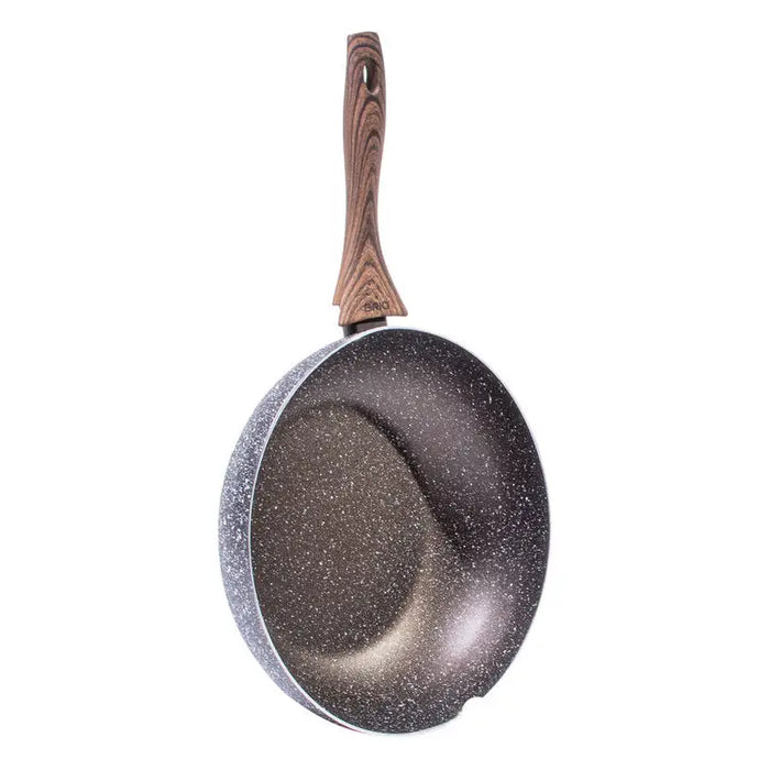 WOK PAN 28CM BRIO MOCCA MARBLE - Съдове за готвене<<<Домашни потреби<<<Кухня<<<Praktiker
