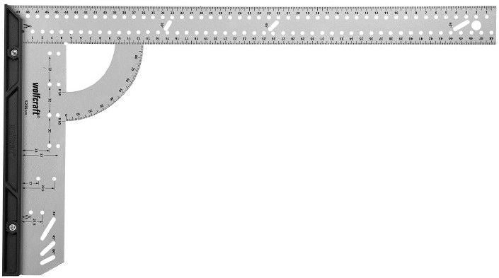 RIGHT ANGLE 50 CM WITH WOLFCRAFT ANGLE METER