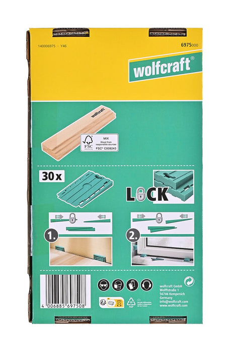 Laminate and design flooring installation set Wolfcraft 6975000 32 Pieces