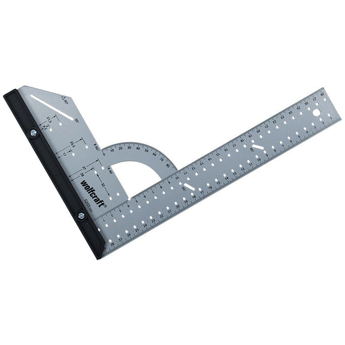 Set square Wolfcraft 5205000 Steel 200 x 300 mm Grey