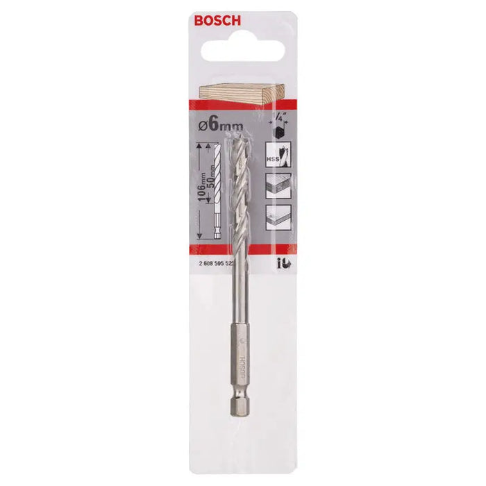 WOOD DRILL BOSCH 6X63X106 - Свредла<<<Консумативи за електроинструменти<<<Инструменти и