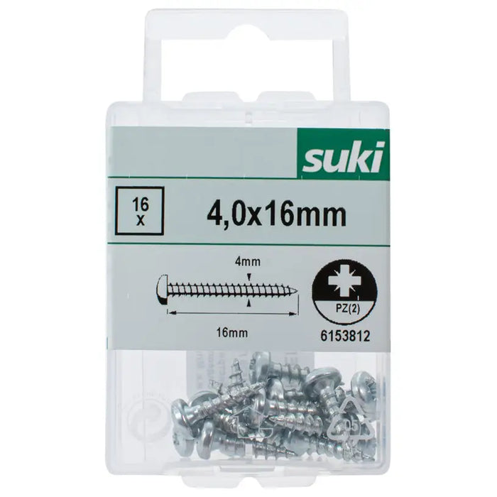 WOOD SCREW 4.0X16MM SUKI - Винтове<<<Винтове и болтови съединения<<<Инструменти и железария<<<Praktiker