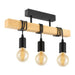 WOODEN BEAM CEILING 3XE27 BLACK EGLO TOWNSHEND - Плафони<<<Вътрешно осветление<<<Мебели и