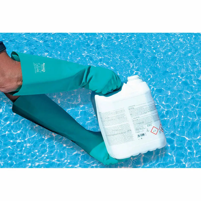 Work Gloves JUBA Green Satin finish Nitrile Pool - Почистване Прахосмукачки И Гладене<<<Дом Градина<<<BigBuy&&&Други