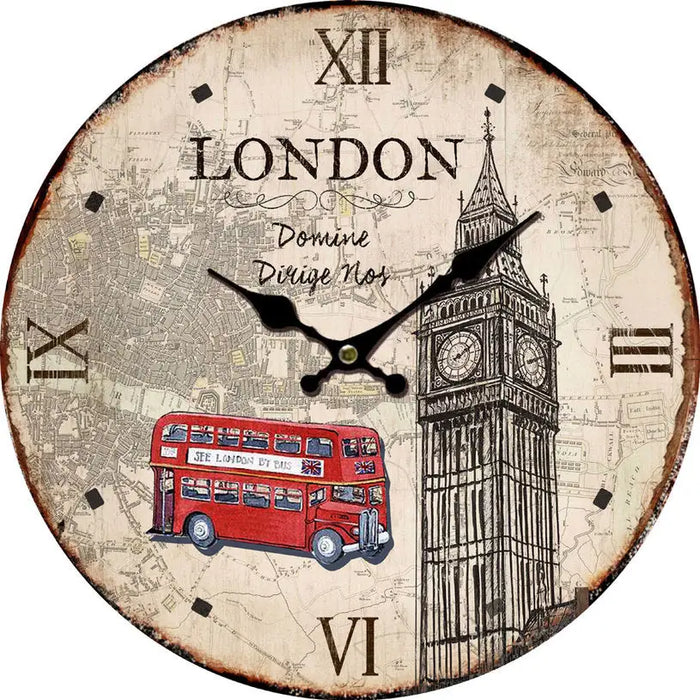 WORLD WALL CLOCK F34 CM. MIX - Часовници<<<Декорации<<<Мебели и интериор<<<Praktiker