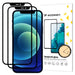 Wozinsky 2x Tempered Glass Full Glue Super Tough Screen Protector Full Coveraged with Frame Case Friendly for iPhone 12