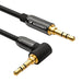 Wozinsky AUX cable angled (male-male) mini jack cable 3 m black - Audio cables<<<HurtelXML