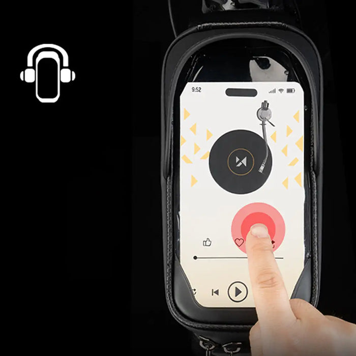 Wozinsky bicycle bag for the frame armored with a phone pocket 1.7 l - black - Sport products<<<HurtelXML