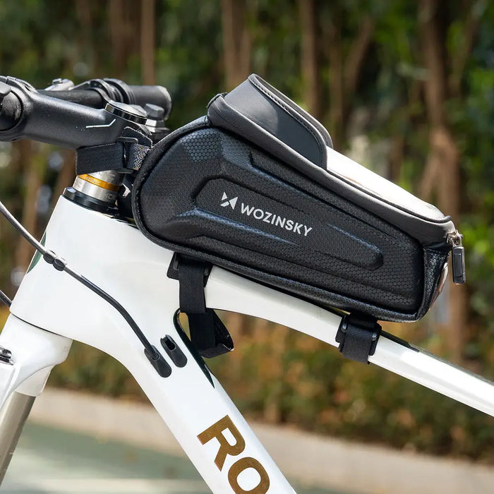 Wozinsky bicycle bag for the frame armored with a phone pocket 1.7 l - black - Sport products<<<HurtelXML