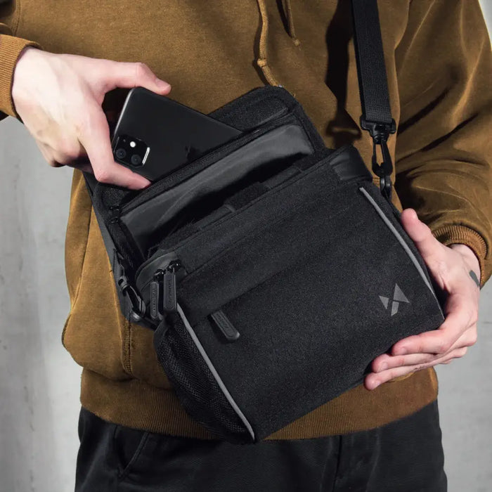 Wozinsky bicycle handlebar bag bike shoulder bag black (WBHBB-01) - Torby rowerowe<<<HurtelXML&&&Bags