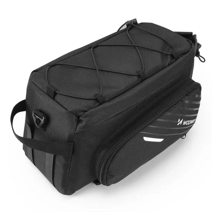 Wozinsky bike carrier bag with 9l shoulder strap (rain cover included) black (WBB22BK) - Torby rowerowe<<<HurtelXML