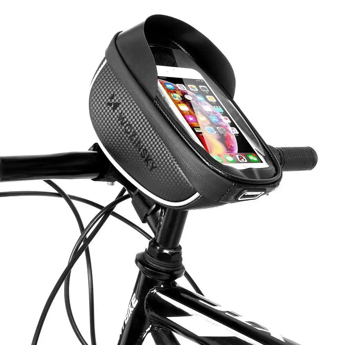 Wozinsky bike handlebar bag with phone case 1l black (WBB16BK) - Torby rowerowe<<<HurtelXML