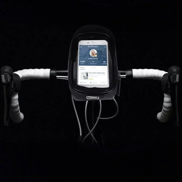 Wozinsky bike handlebar bag with phone case 1l black (WBB16BK) - Torby rowerowe<<<HurtelXML