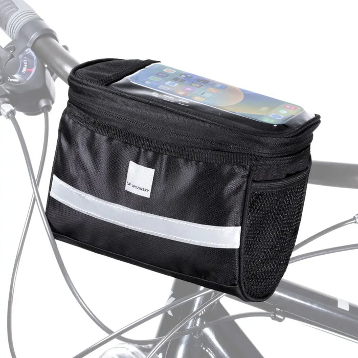 Wozinsky bike handlebar bag with phone case 2l black (WBB12BK) - Torby rowerowe<<<HurtelXML&&&Bags