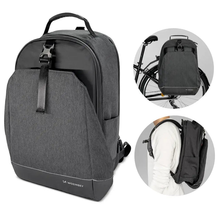 Wozinsky bike pannier bag bike backpack with frame 2in1 40l black (WBB33BK) - Torby rowerowe<<<HurtelXML