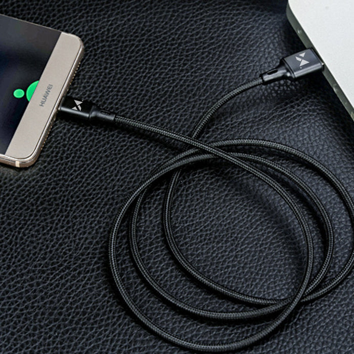 Wozinsky cable USB - USB Type C 2,4A 2m black(WUC-C2B) - Cell phone cables<<<HurtelXML