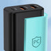Wozinsky CWCUCB 30W USB-C / 2 x USB-A wall charger - black - Cell phone USB charger<<<HurtelXML
