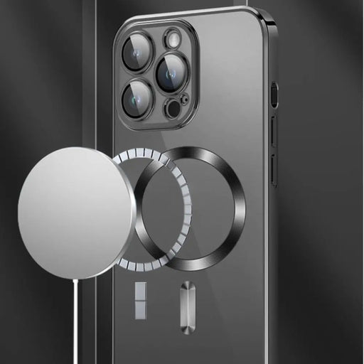 Wozinsky Electroplated Magsafe case for Samsung Galaxy S24 FE - black - Cell phone cases and covers<<<HurtelXML