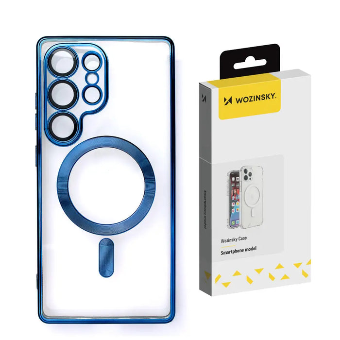 Wozinsky Electroplated Magsafe case for Samsung Galaxy S24 FE - blue - Cell phone cases and covers<<<HurtelXML