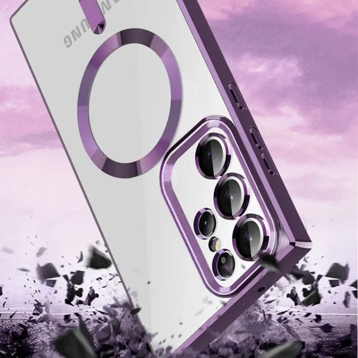 Wozinsky Electroplated Magsafe case for Samsung Galaxy S24 FE - gold - Cell phone cases and covers<<<HurtelXML