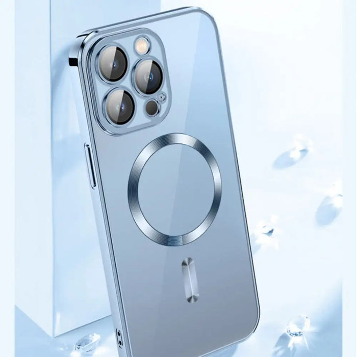 Wozinsky Electroplated Magsafe case for Samsung Galaxy S24 FE - silver - Cell phone cases and covers<<<HurtelXML