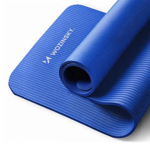 Wozinsky exercise mat 181 x 63 x 0.9 cm thick gymnastic yoga mat blue - Akcesoria sportowe<<<HurtelXML