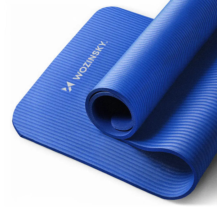 Wozinsky exercise mat 181 x 63 x 0.9 cm thick gymnastic yoga mat blue - Akcesoria sportowe<<<HurtelXML