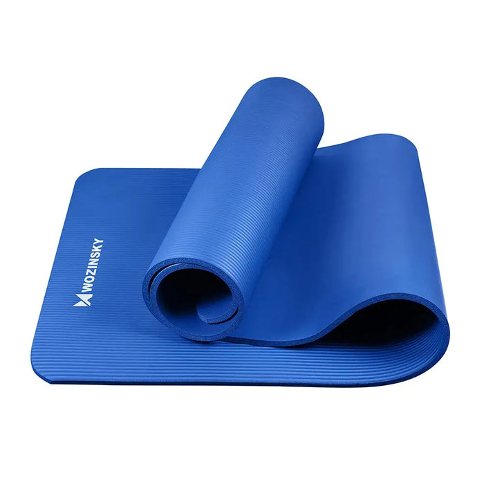 Wozinsky exercise mat 181 x 63 x 0.9 cm thick gymnastic yoga mat blue - Akcesoria sportowe<<<HurtelXML