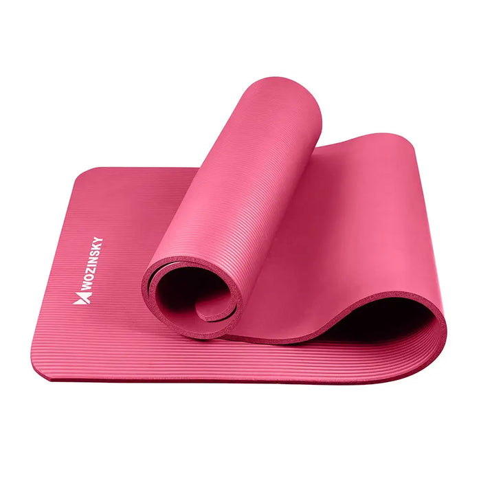 Wozinsky exercise mat 181 x 63 x 0.9 cm thick gymnastic yoga mat pink - Akcesoria sportowe<<<HurtelXML
