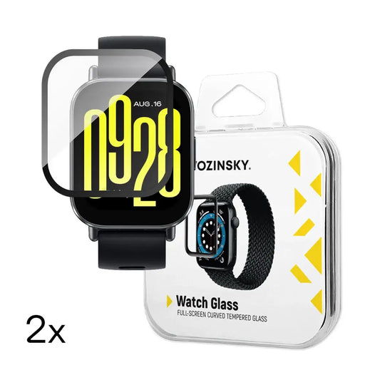 Wozinsky Full Glue Tempered Glass for Xiaomi Redmi Watch 5 Active (2 pcs.) - Cell phone tempered glass<<<HurtelXML