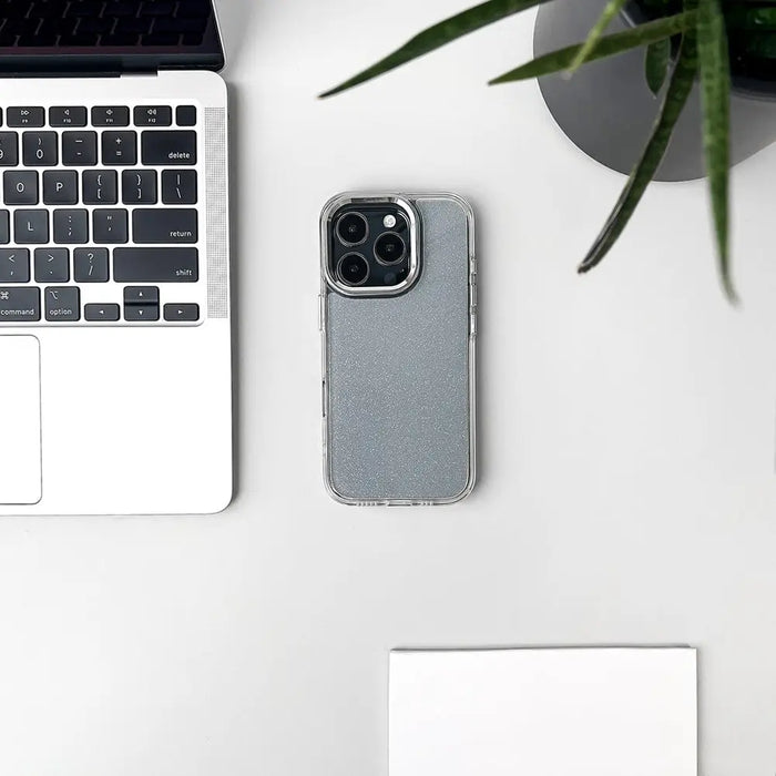 Wozinsky Glitter Case for Samsung Galaxy S25 - Clear with Glitter - Cell phone cases and covers<<<HurtelXML