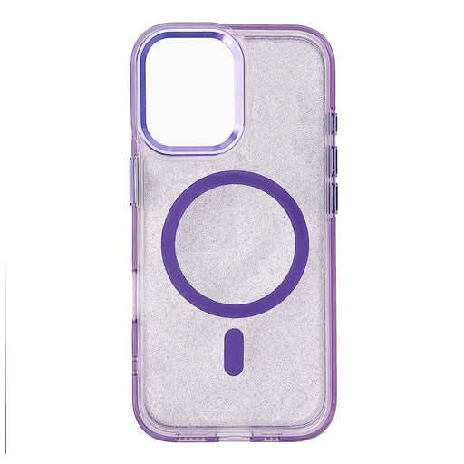 Wozinsky Glitter Case MagSafe for Samsung Galaxy S24 FE - Purple with Glitter - Cell phone cases and covers<<<HurtelXML