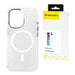 Wozinsky Glitter Case with Mag Safe for Samsung Galaxy S25 Ultra - Clear with Glitter - Cell phone cases