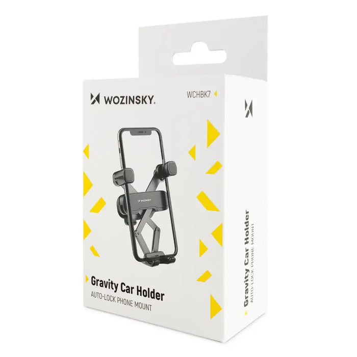 Wozinsky Gravity Car Phone Holder Black (WCHBK7) - Uchwyty samochodowe do telefonów<<<HurtelXML
