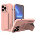 Wozinsky Kickstand Case iPhone 13 Pro Max Silicone Case with Stand Pink - Cell phone cases and covers<<<HurtelXML