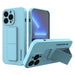 Wozinsky Kickstand Case iPhone 13 Silicone Case with Stand Light Blue - Cell phone cases and covers<<<HurtelXML