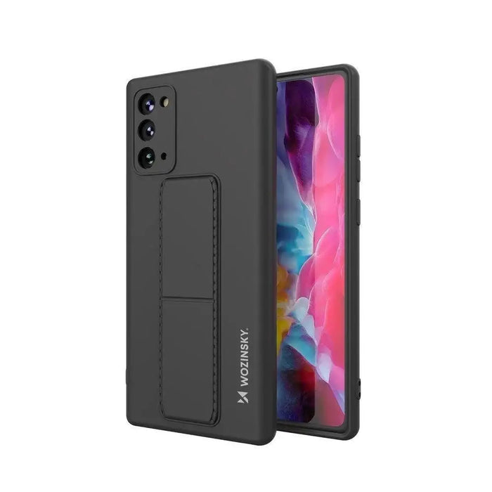 Wozinsky Kickstand Case silicone stand cover for Samsung Galaxy Note 20 black - Cell phone cases and covers<<<HurtelXML