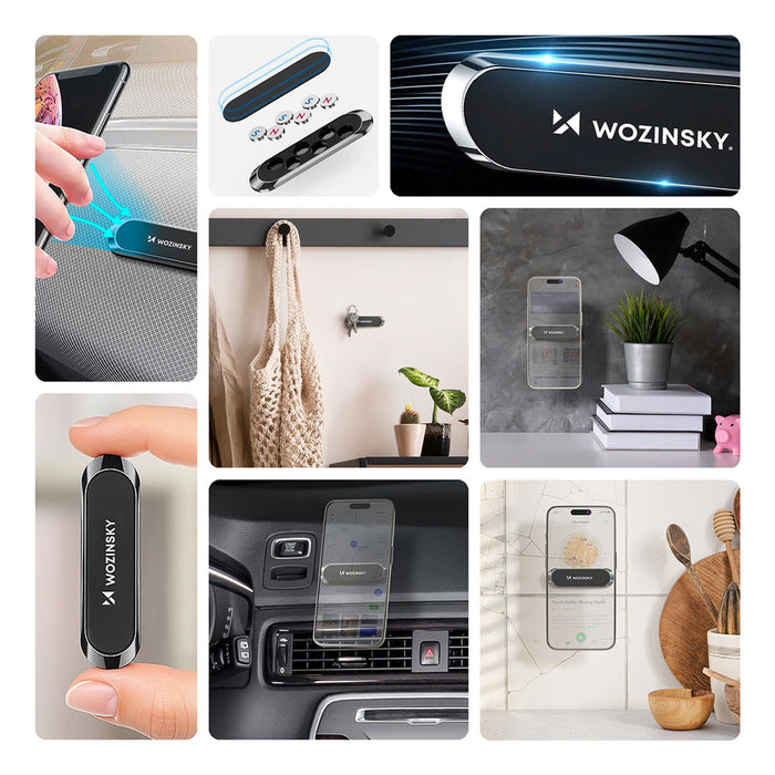 Wozinsky magnetic dashboard mount black (WMH-01) - Uchwyty samochodowe do telefonów<<<HurtelXML