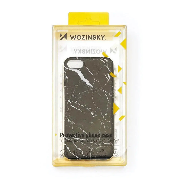 Wozinsky Marble TPU case cover for iPhone 13 mini black - Cell phone cases and covers<<<HurtelXML