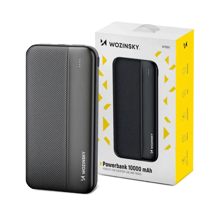 Wozinsky powerbank Li-Po 10000mAh 2 x USB black (WPBBK1) - Powerbanks<<<HurtelXML