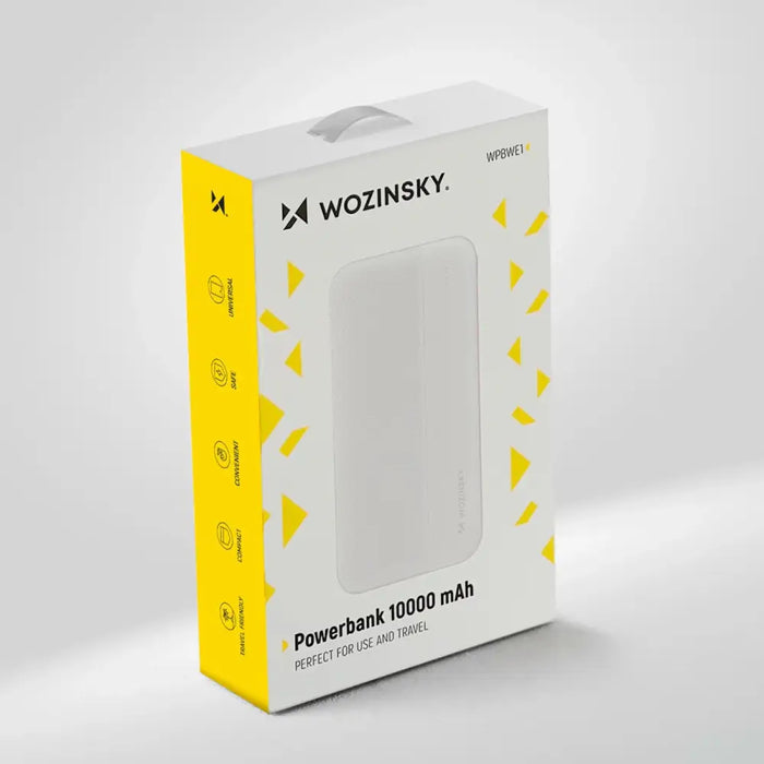 Wozinsky powerbank Li-Po 10000mAh 2 x USB white (WPBWE1) - Powerbanks<<<HurtelXML