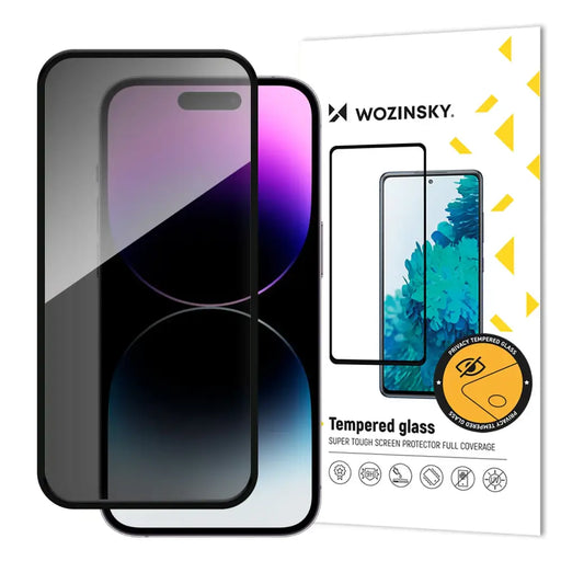 Wozinsky Privacy Glass tempered glass with anti-spy filter for iPhone 16 - Cell phone tempered glass<<<HurtelXML