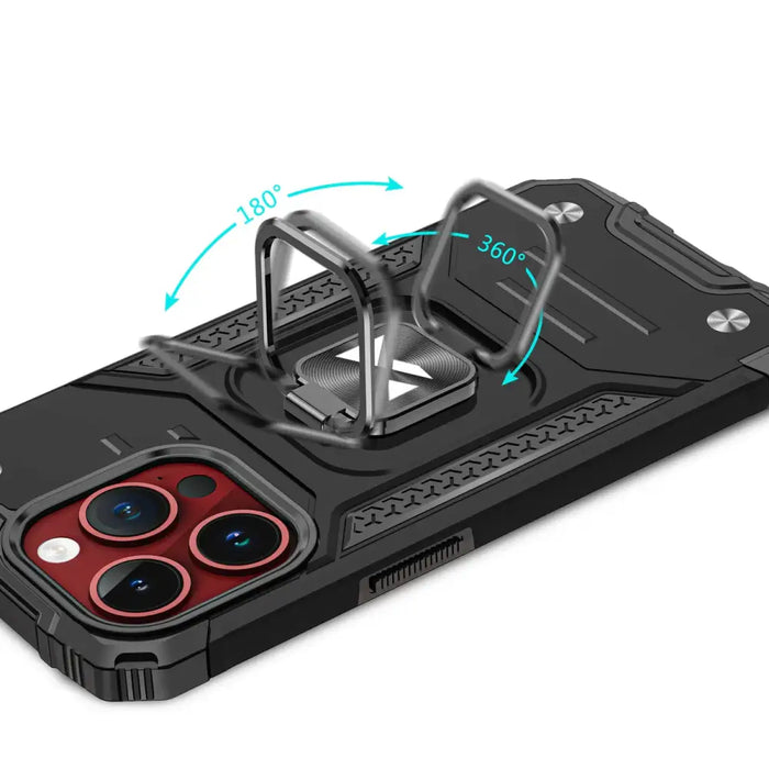 Wozinsky Ring Armor iPhone 15 Pro Max Ring Armor Case - Silver - Cell phone cases and covers<<<HurtelXML