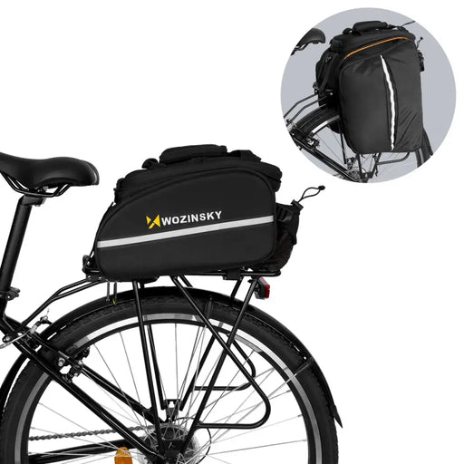 Wozinsky roomy bike carrier bag 35L (rain cover included) black (WBB19BK) - Torby rowerowe<<<HurtelXML&&&Exhibition