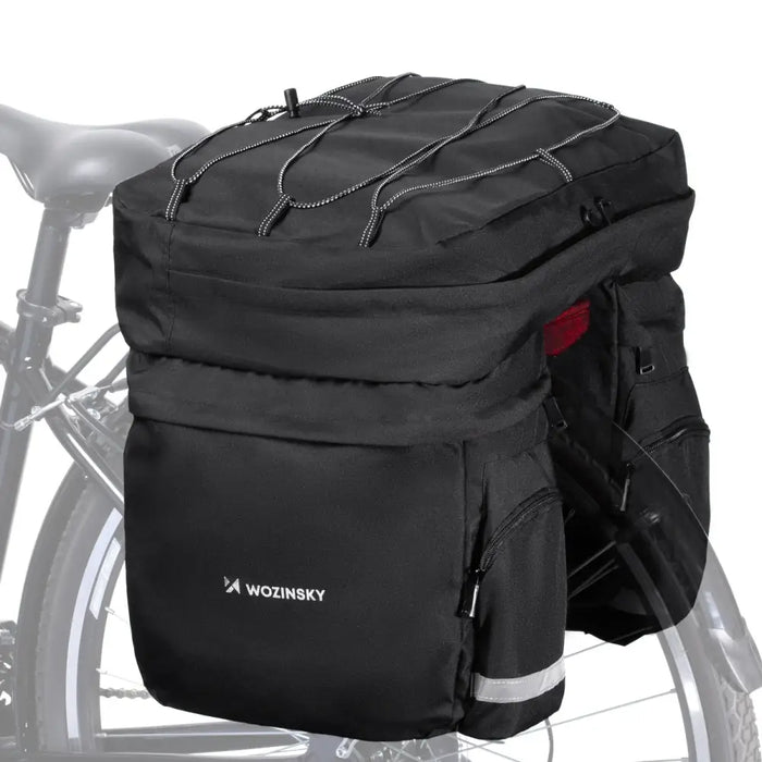 Wozinsky spacious bike bag 60 l for the trunk (rain cover included) black (WBB13BK) - Torby rowerowe<<<HurtelXML&&&Bags